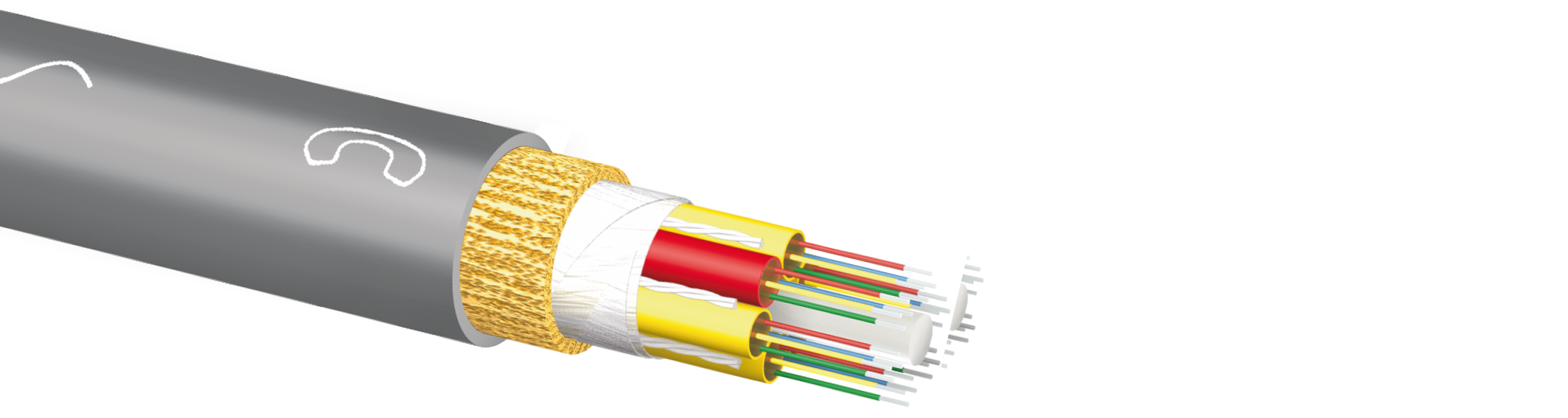 BayCom® nonfire B2ca Metro OFC - highly flame retardant fiber optic cable