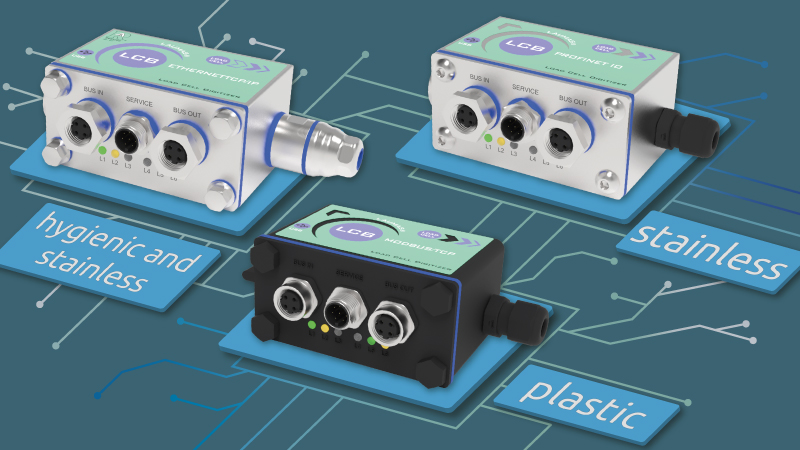 LCB load cell digitizer: plastic version and hygienic version