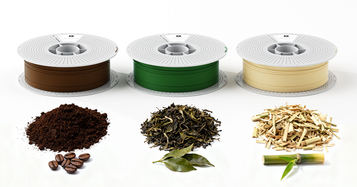 Kexcelled K5™ PLA Eco-Aesthetic Series: Coffee, Tea, Bamboo filaments