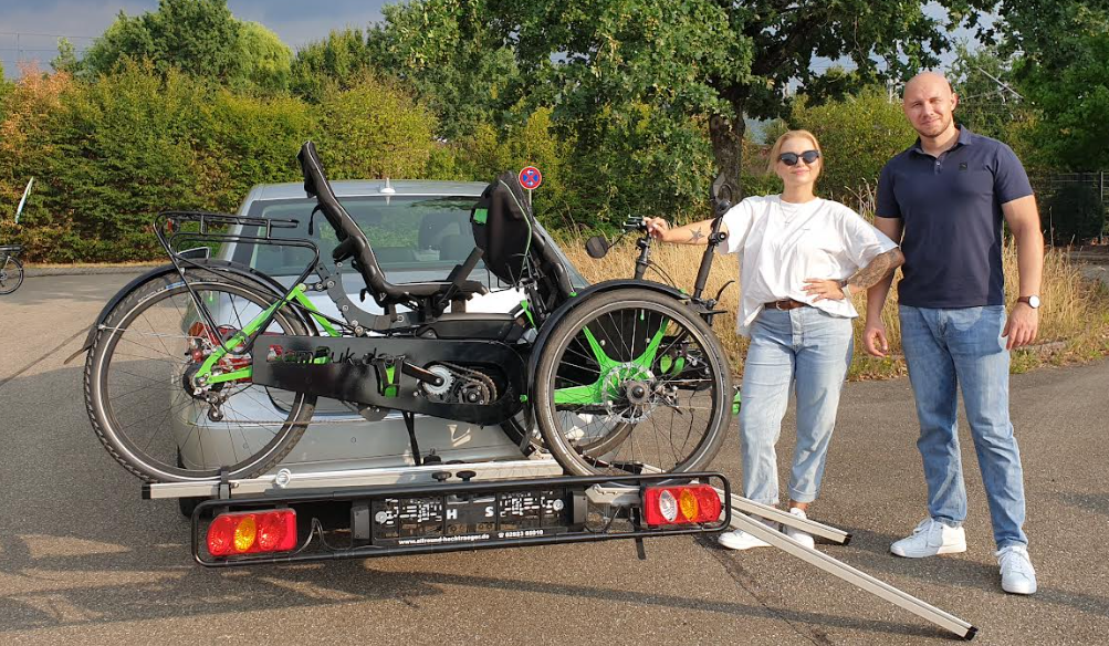 BamBuk E-Trike Tandem teleskopierbar