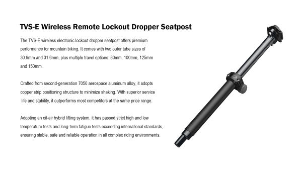 TVS-E Wireless Remote Lockout Dropper Seatpost