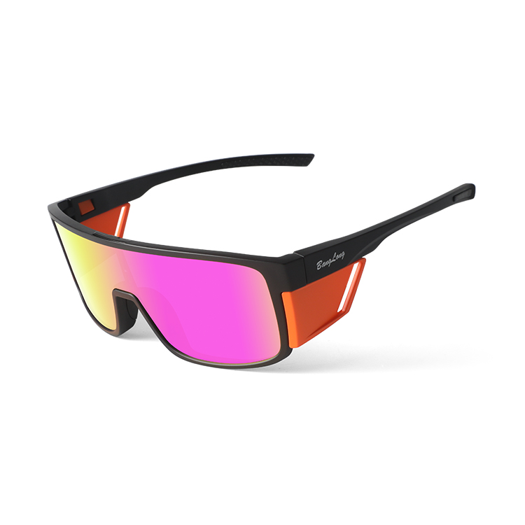 TR90 Full-Frame Sports Sunglasses with Detachable Side Shields Polarized Cycling Outdoor Glasses Custom Logo OEM ODM